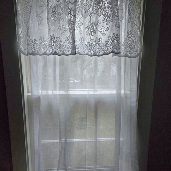 Vintage Cotton Lace Window Valance - Picture 5 of 5